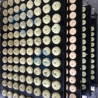 Máquina industrial de fabricação de biscoitos de chocolate totalmente automática com saída de sorvete