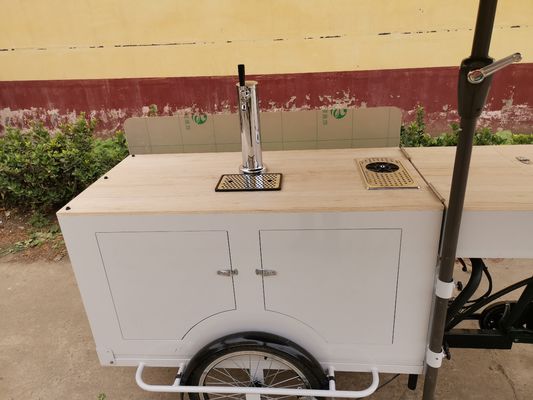 100 Long Life Life Beer Bike Cart para vendedores móveis de alimentos e bebidas