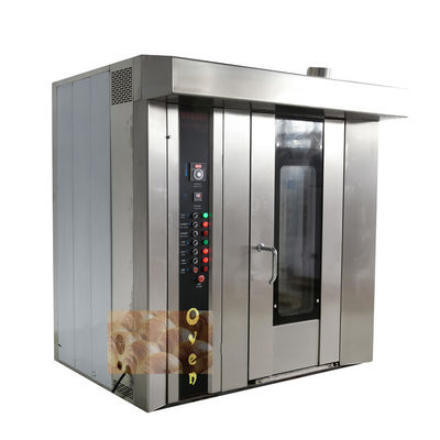 Máquina de cozimento de alimentos Cozinha Panaderia 32 Forno de rack rotativo Diesel Totalmente automático Gás elétrico