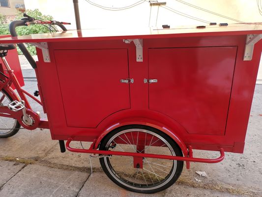 Longo Período de Utilização Leite Chá Sucos Bebidas Carrinho de Bicicleta para Snack Food Carrinho de Alimentos Móveis