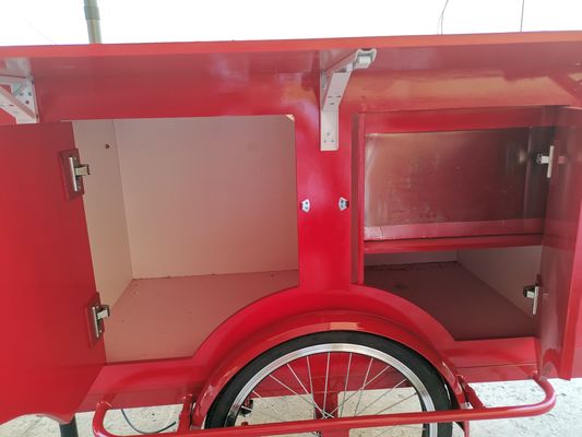 Longo Período de Utilização Leite Chá Sucos Bebidas Carrinho de Bicicleta para Snack Food Carrinho de Alimentos Móveis