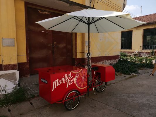Video Suporte Técnico Carrinho de Venda Bicicleta de sorvete com bateria Loja de alimentos Bicicleta de alimentos