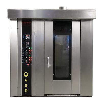 16/32/64 Caixas Forno elétrico a gás diesel Forno rotativo para máquina de fazer pão