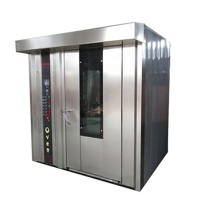 16/32/64 Caixas Forno elétrico a gás diesel Forno rotativo para máquina de fazer pão