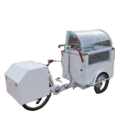 Venda de lanches gelados móveis de rua carro de bicicletas carro de comida móvel