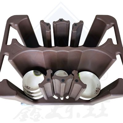 Carrinho de comida de design moderno com chafing dish e carrinho de trolley de placa de plástico ajustável
