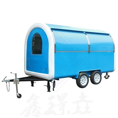 Caminhão de alimentos de rodas elétricas de cor personalizada para cones de neve Caminhão de cachorros quentes Alimentos móveis Snack Food