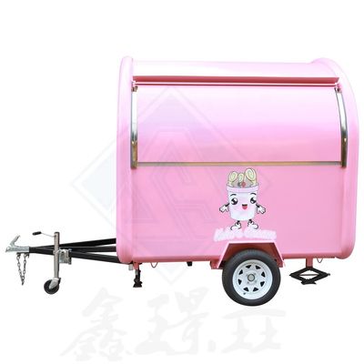 Caminhão de alimentos de rodas elétricas de cor personalizada para cones de neve Caminhão de cachorros quentes Alimentos móveis Snack Food