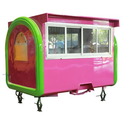Carrinho de venda de waffles de rua personalizado Quiosque de comida quente para venda 220V