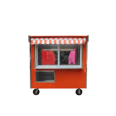 Carrinho de venda de waffles de rua personalizado Quiosque de comida quente para venda 220V