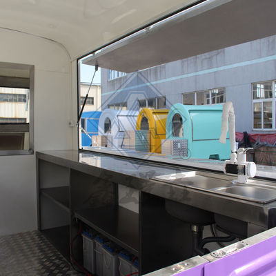 Caminhão de alimentação elétrico móvel Pasta Sandwich Hambúrguer 60V Voltagem fechada Tipo de carroceria