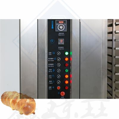 Máquina de Forno de Forno de farinha com Função de Vapor Forno Elétrico a Gás Rotativo 16/32/64 Taças