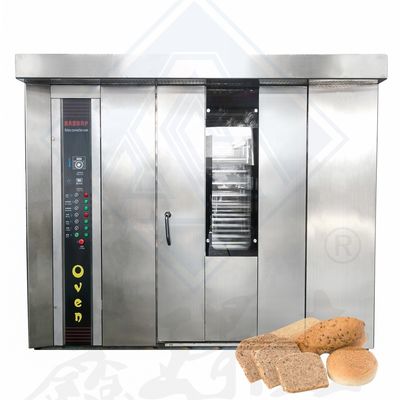 Forno rotativo de estante de queima de gás comercial para demandas profissionais de assar e cozinhar