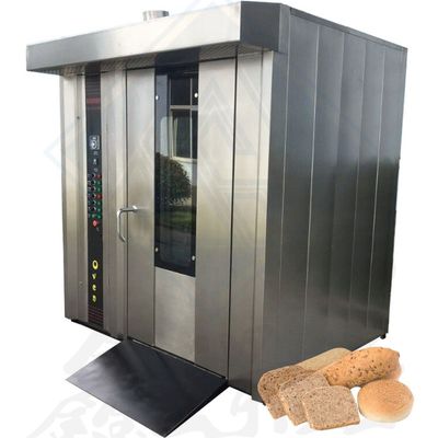 Forno rotativo de estante de queima de gás comercial para demandas profissionais de assar e cozinhar