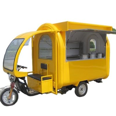 380*160*235 CM Street Mobile Gas Ice Cream Food Truck com equipamento completo de cozinha