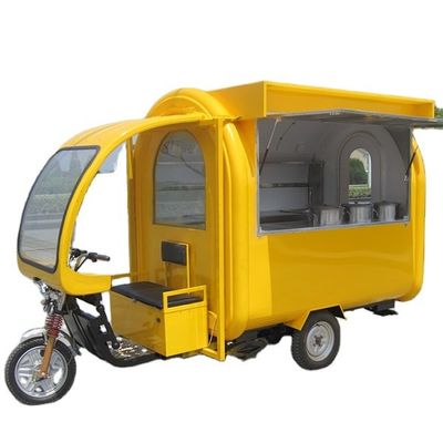 380*160*235 CM Street Mobile Gas Ice Cream Food Truck com equipamento completo de cozinha
