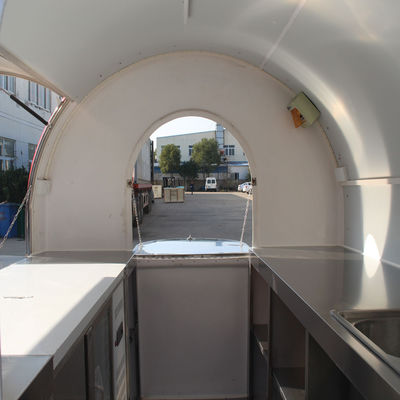 380*160*235 CM Street Mobile Gas Ice Cream Food Truck com equipamento completo de cozinha