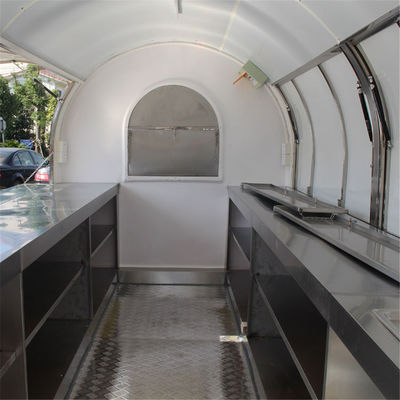 380*160*235 CM Street Mobile Gas Ice Cream Food Truck com equipamento completo de cozinha