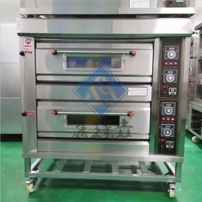 3 Deck 6 Trays 9 Trays Proofer Forno de gas deck para cozimento de leite em forno de pizza comercial