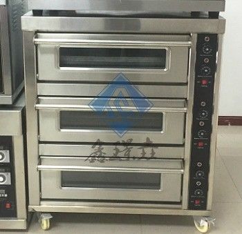 3 Deck 6 Trays 9 Trays Proofer Forno de gas deck para cozimento de leite em forno de pizza comercial
