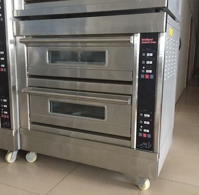 0.1kw Forno Elétrico de Forno para Pão 3 Deck 12 bandejas com controle de temporizador / máquina de panificação