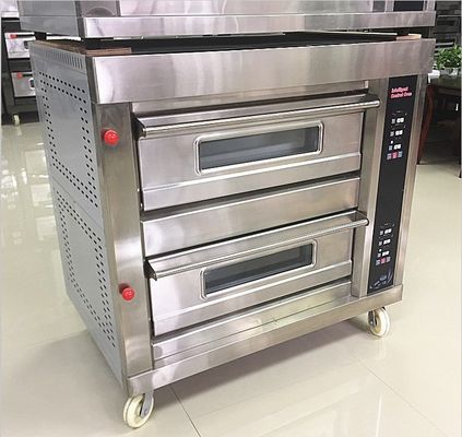 0.1kw Forno Elétrico de Forno para Pão 3 Deck 12 bandejas com controle de temporizador / máquina de panificação
