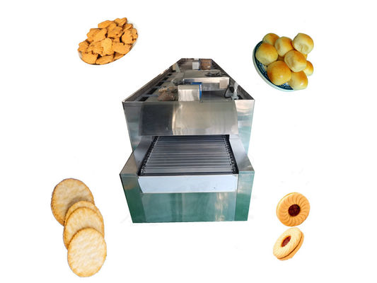Máquina de panificação de pão Operação automática Forno de túnel para cozimento de biscoitos e bolos