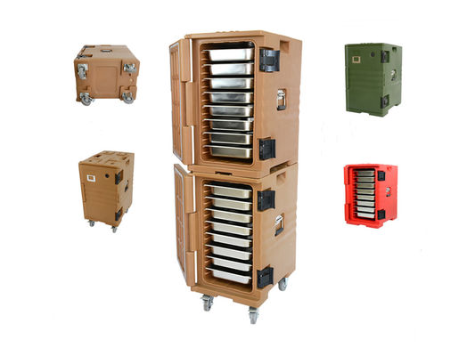 Caixa de armazenamento de alimentos de rotomoulding isolada para controlo e conservação da temperatura