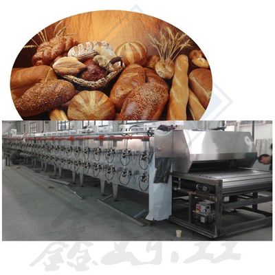 Lojas de alimentos e bebidas Panaderia industrial Forno de túnel Linha de produção 100-200 kg/h Capacidade