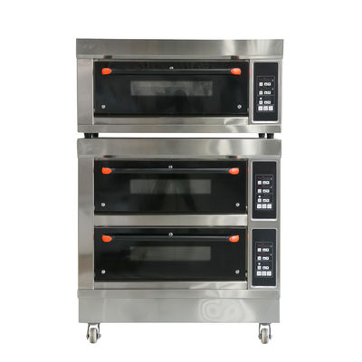 Lojas de alimentos e bebidas Forno a gás de vários andares para assar pão Pizza Baguete de carne na assadeira