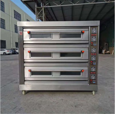 Lojas de alimentos e bebidas Forno a gás de vários andares para assar pão Pizza Baguete de carne na assadeira