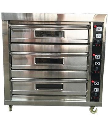 Forno a gás industrial de alta produtividade para assar pão e pizza em ambientes hoteleiros