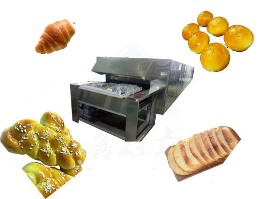 Linha de forno de túnel de operação automática de biscoitos de pão com equipamento de padaria de pão