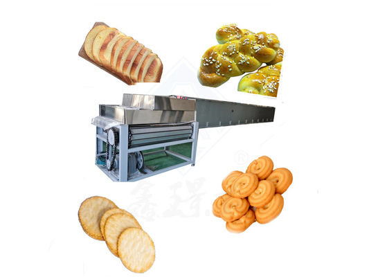 Linha de forno de túnel de operação automática de biscoitos de pão com equipamento de padaria de pão