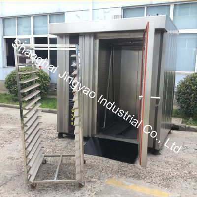 Equipamento de panificação a gás 34 e 68 bandejas Forno rotativo de ar quente para assar 200 kg/por pão