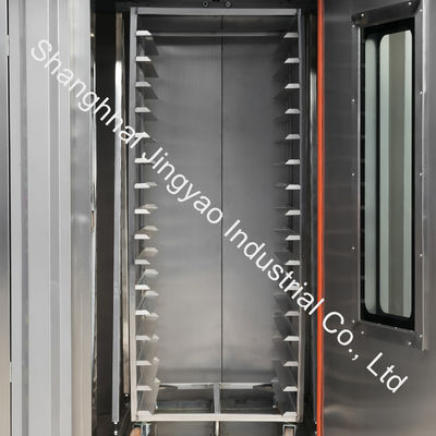 Equipamento de panificação a gás 34 e 68 bandejas Forno rotativo de ar quente para assar 200 kg/por pão