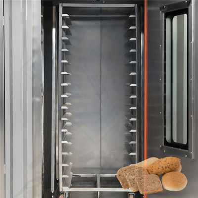 Forno elétrico rotativo de aço inoxidável de 50,5 kW para produção de pão de bolo de biscoito