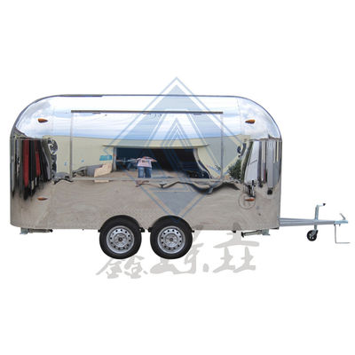 Fornecimento direto 4M Design de eixo único/dobro camião de alimentos móvel com material de água