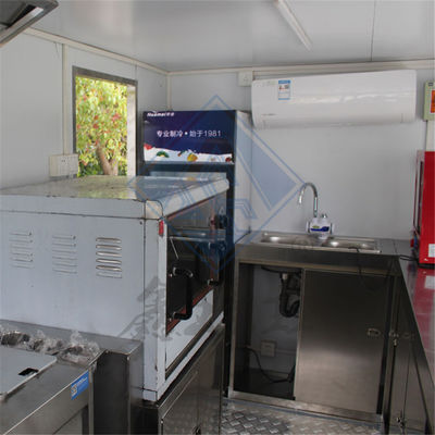 3M Single/Double Axles Design Mobile Customized Industrial Mobile Food Truck de aço inoxidável