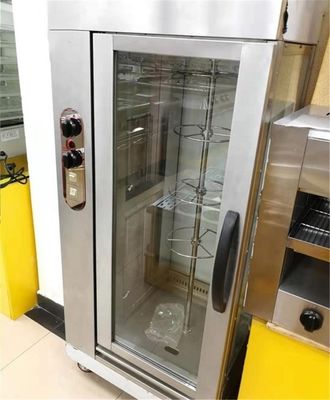 Forno de rotisseria a gás de alta capacidade para 16 galinhas 77kg peso e 220V voltagem