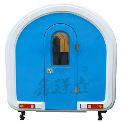 Caminhão de alimentação móvel de modelo redondo e quadrado industrial personalizado com eixos únicos / duplos de 6M