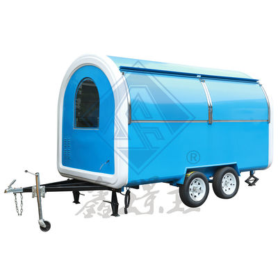 Caminhão de alimentação móvel de modelo redondo e quadrado industrial personalizado com eixos únicos / duplos de 6M