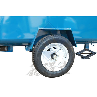 Caminhão de alimentação móvel de modelo redondo e quadrado industrial personalizado com eixos únicos / duplos de 6M