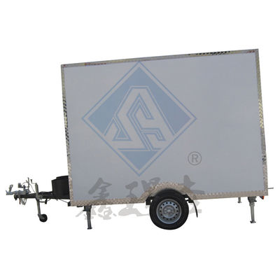 2.2M Modelo redondo de eixo único/dobro camião de alimentos móvel