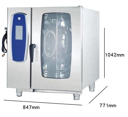 Forno a vapor de combinação elétrica de 6 camadas de aço inoxidável multifuncional 9000/10000/11000