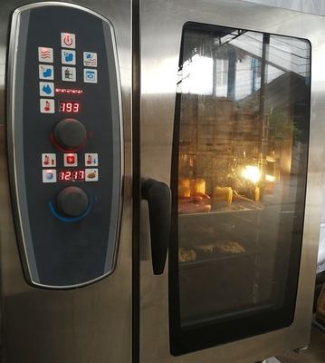 Forno a vapor de combinação elétrica de 6 camadas de aço inoxidável multifuncional 9000/10000/11000