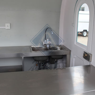 Caminhão de alimentação industrial redondo/quadrado com eixos simples/duplos e design personalizado