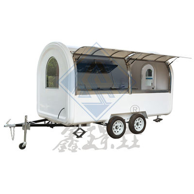 Outdoor Street Vending 4.5M Food Truck móvel com eixo único/dobro e design