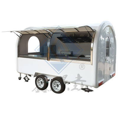 Outdoor Street Vending 4.5M Food Truck móvel com eixo único/dobro e design