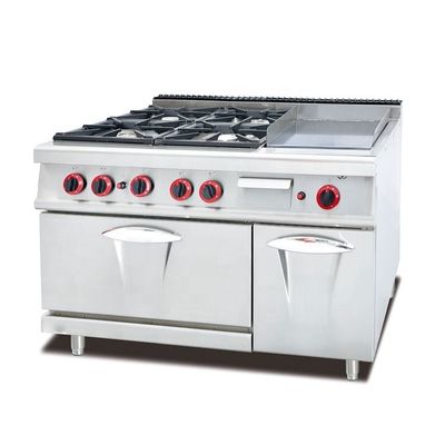 Melhore a sua experiência de cozinha com 4 fogões a gás Combinado Grill e forno de cozimento